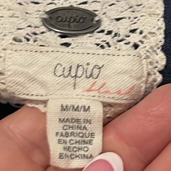 ANTHROPOLOGIE CUPIO BLUSH CUTOUT NECK SWEATER THUNDERCLOUD SIZE MEDIUM - Picture 9 of 10